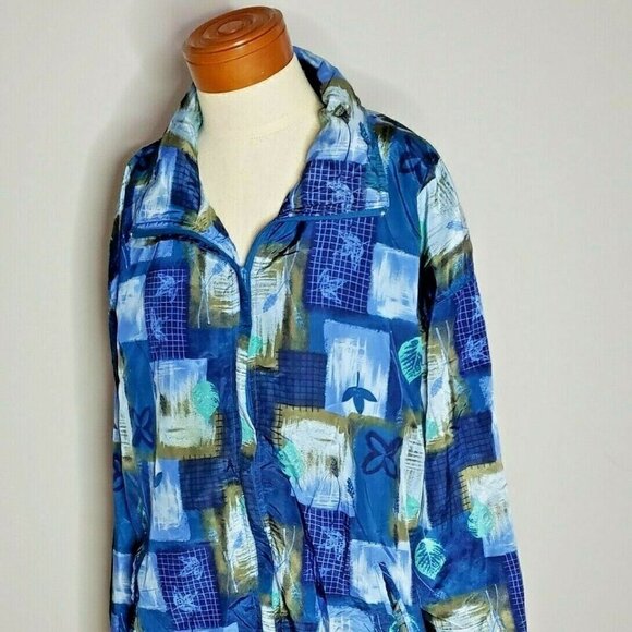 ACTIVE STUDIO 𝅺ACTIVE Studio Blue Jacket 1x - Picture 1 of 7